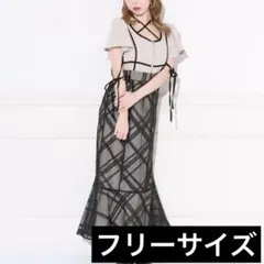 アプレジュール apres jour 袖フレアマーメイドワンピースのサムネイル