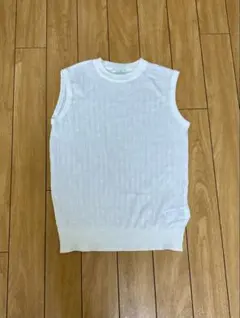 earth music&ecology ノースリーブトップス ホワイト