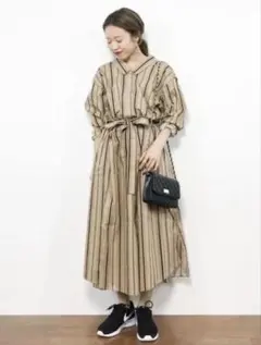 KBF ロングシャツワンピース