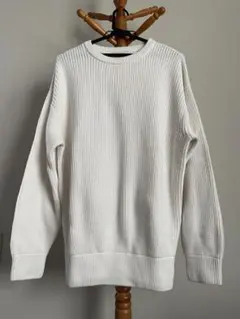 【417エディフィス】コットンカシミヤ クルーネック Mのサムネイル