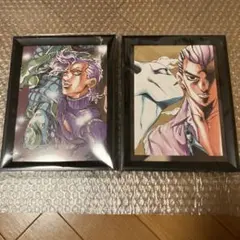 ジョジョの奇妙な冒険　額付きポスター　吉良吉影　ドッピオ　スタンド　2枚セット