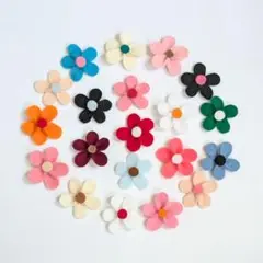 フェルトのお花 モチーフ ハンドメイド