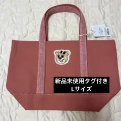 FEILER オールドテディガール ワッペントートバッグ ピンクL