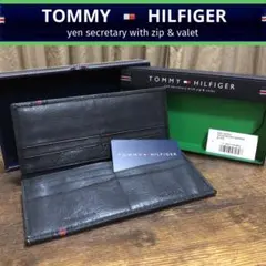 極美品❇️TOMMY HILFIGER❇️トミーヒルフィガー長財布⚜️本革⚜️付属品完備