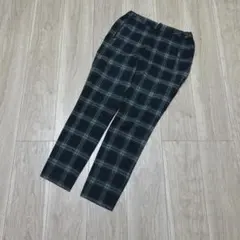 バンヤードストーム パンツ 緑 チェック柄 スラックス カジュアル 0 普段着