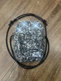 niko and ... シルバー スパンコール ショルダーバッグ