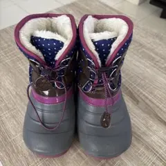 CHARKIES スノーブーツ ネイビー/ピンク/グレー　女の子