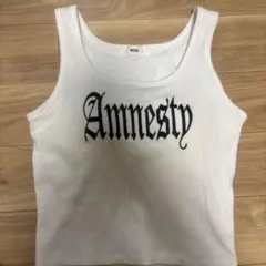 WEGO ホワイト タンクトップ Amnesty ロゴのサムネイル