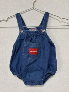 mikiHOUSE デニムロンパース