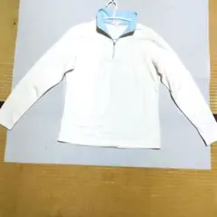 Mizuno ハーフジップ長袖Tシャツ L ホワイト