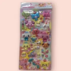 新品　平成レトロ　当時物　めちゃらぶシール　レモン株式会社　ぷっくりシール