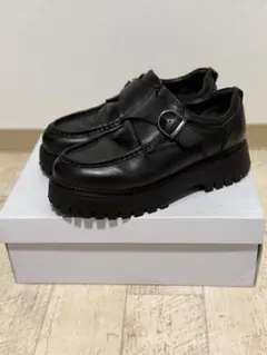STEFANO ROSSI スペッソーレ モンク レザー 厚底 28cm