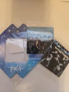 TXT ビジュアルスクエアシールケースキーホルダー 全員