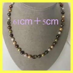 【天然石★淡水本真珠★パールネックレス★ハンドメイド★ファッション★ネックレス】