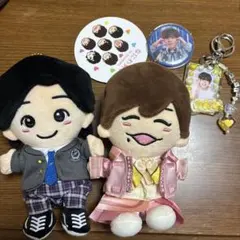 なにわ男子 長尾謙杜 道枝駿佑 ちびぬい キーホルダー 缶バッジ