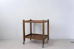 英国アンティーク木製キッチンワゴン/トロリー/サイドテーブル机(94-26