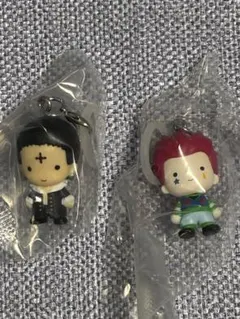 ハンター×ハンター ミニフィギュアキーホルダーセット　ヒソカ　クロロ