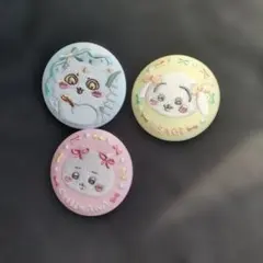 刺繍缶バッジ 3個セット