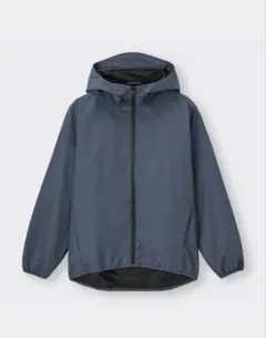 GU ウィンドプルーフシェルパーカ 撥水加工 上着 Mサイズ ブルー パーカー
