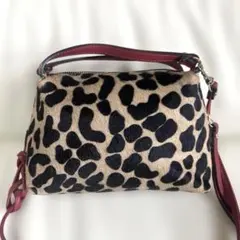 ヒョウ柄ショルダーバッグ