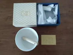 【未使用品】有田焼 かぶ柄 すり鉢 すり棒 セット