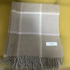 ＢＥＡＭＳ　ウール大判ストールチェック