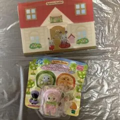 シルバニアファミリー赤ちゃんフルーツパーティ2みるくウサギの赤ちゃんもも衣装　桃