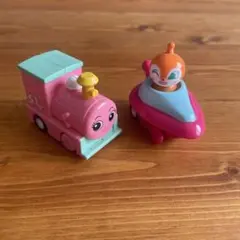 プルバックアンパンマンのドキンちゃん、ポッポちゃん　セット