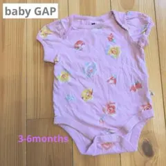 【babyGAP】花柄ピンクロンパース3-7ヶ月　70cm 女の子　ピンク