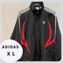 【美品/XL】アディダス トラックトップ 黒×赤 2024年モデル JSQ42