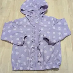 ラベンダー水玉ジャケット 110サイズ