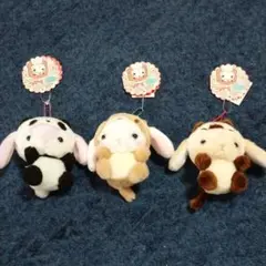 ぽてうさろっぴー三個マスコットセット