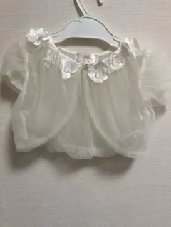 【美品】マザウェイズ ドレスボレロ 110 ホワイト 発表会 結婚式のサムネイル
