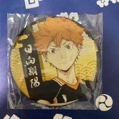 ハイキュー 日向翔陽 和紙風 箔押し缶バッジ