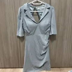 JEWELS ツイード フロントジップ ミニドレス