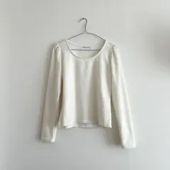 【continuer de NICE CLAUP】 トップス　ホワイト　長袖