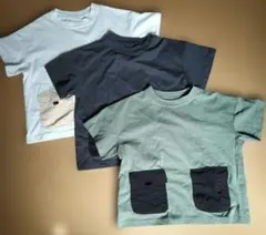 １２０㎝ ＧＵ Tシャツ 3色セット