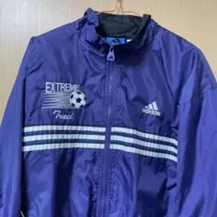 adidas 90sナイロンジャケット　フットボール　古着