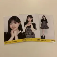 最安値　乃木坂46 川﨑桜　生写真　大阪ver.コーデ　私服　ヒョウ柄　コンプのサムネイル
