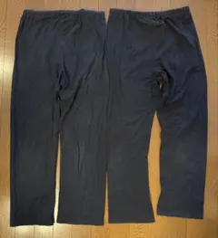 薄手ルームパンツ　マタニティM〜L　ブラック　2本セット