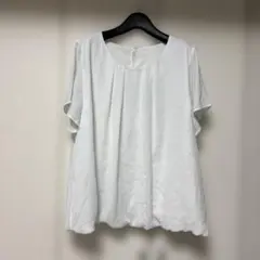 クロッシー裏地付き白ブラウス⭐︎美品！のサムネイル