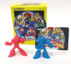 ロックマン フィギュアライトットサポートキャラセット 消しゴム 　塗装品 ロックマン フィギュアライトットサポートキャラセット 消しゴム 塗装