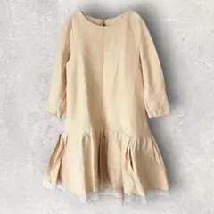 ジルスチュアート サイズ2 長袖ワンピース レースフリル オレンジ