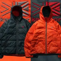 Karrimor リバーシブル ダウンパーカー グレー オレンジ アウトドア