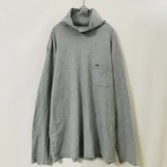 Crocodile クロコダイル ハイネック長袖Tシャツ LL 綿100
