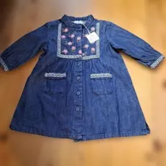 デニムワンピース　80