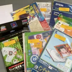 インクジェットプリンタ用紙・シール・転写紙 まとめ売り（使いかけ・シール等）