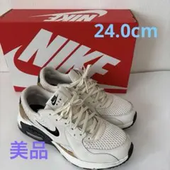 NIKE ウィメンズ エア マックス エクシー DZ2619 001白×黒×金