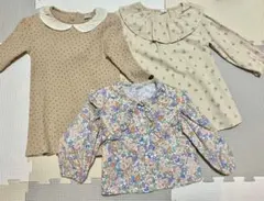 ベビー服 ワンピース　韓国子供服　90サイズ 3点セット