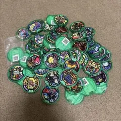 妖怪ウォッチ　妖怪メダル　50枚以上セット　緑フレーム